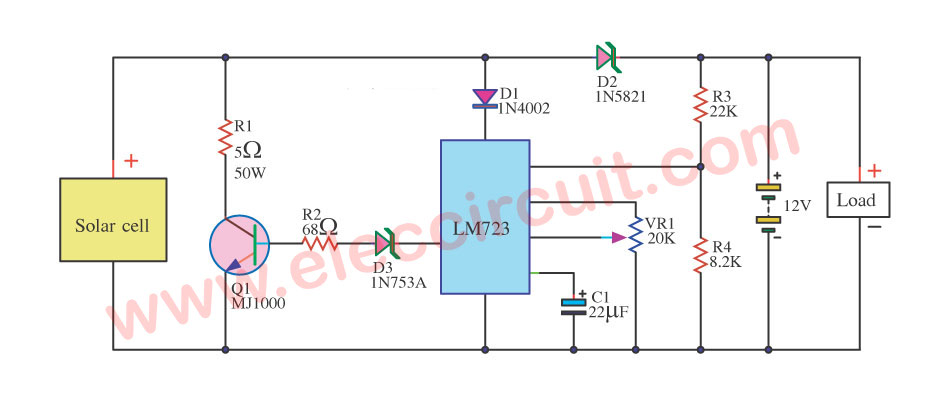 Solar Battery Charger Circuit