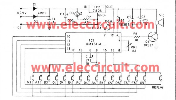 let-s-to-build-a-mini-organ-keyboard-circuit-using-um3511