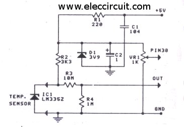 digital-temperature-sensor-circuit-using-lm335z