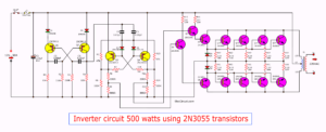 inverter circuit 12V to 220V 500w