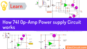 How 741 Op Amp Power supply Circuit work