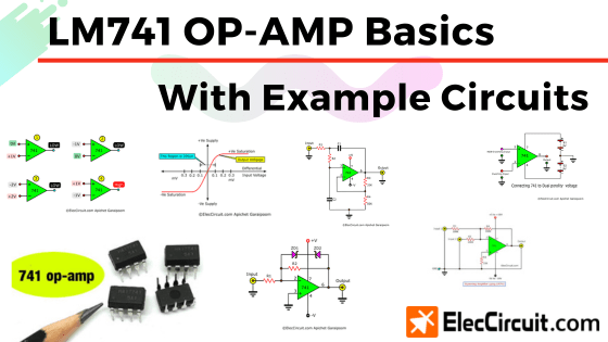 741 op-amp DIP 8 pins