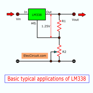 Basic typical applications of LM338