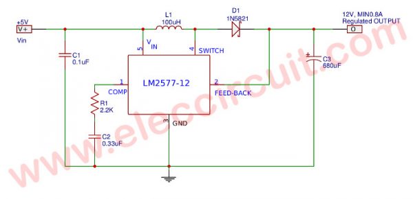 LM2577 5V to 12V DC Converter step up Voltage Regulator