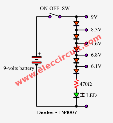 voltage-dropper-using-diodes