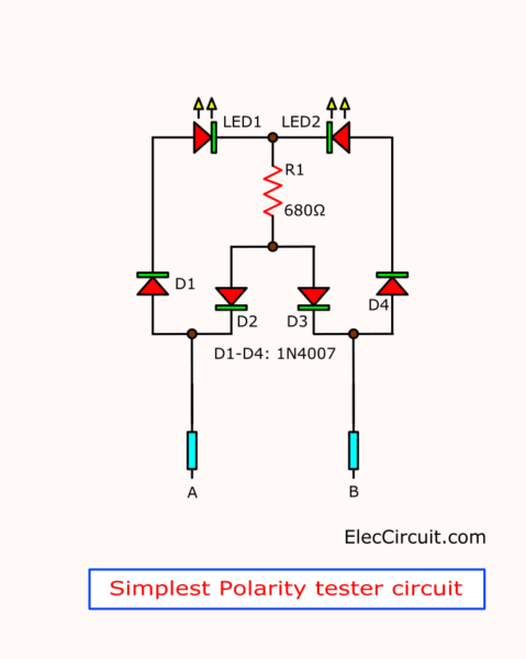 Simplest Polarity tester circuit