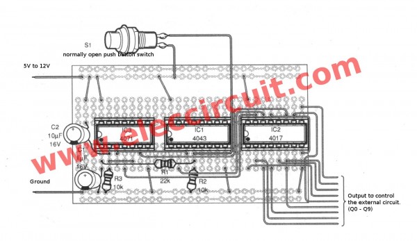 pcb-layout-of-electronic-rotary-switch