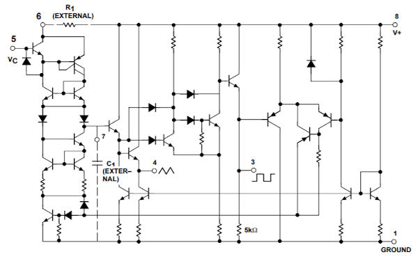 NE566 Equivalent Schematic