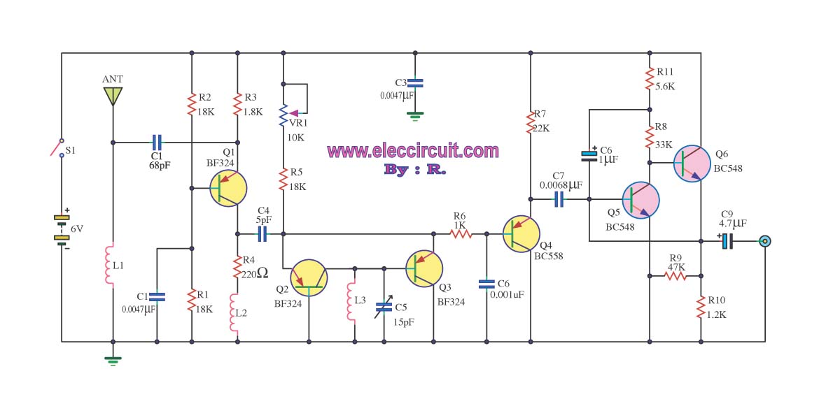 Fm Receiver Circuit With Pcb Simple