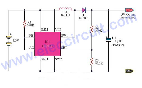 5V to 15v dcdc converter