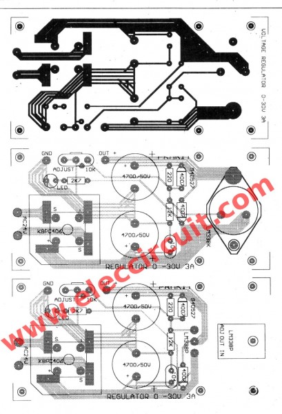 pcb-of-adjustable-power-supply-1-2-30v-5a-using-lm0338