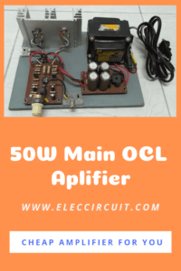 50W main amplifier OCL
