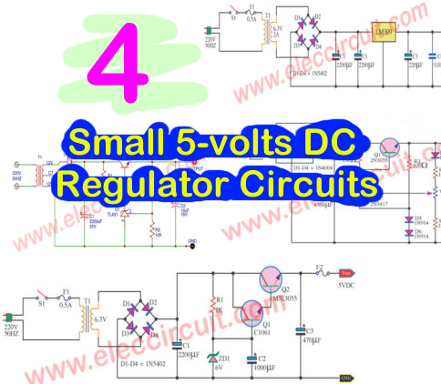 Small 5-volts DC Regulator Circuits