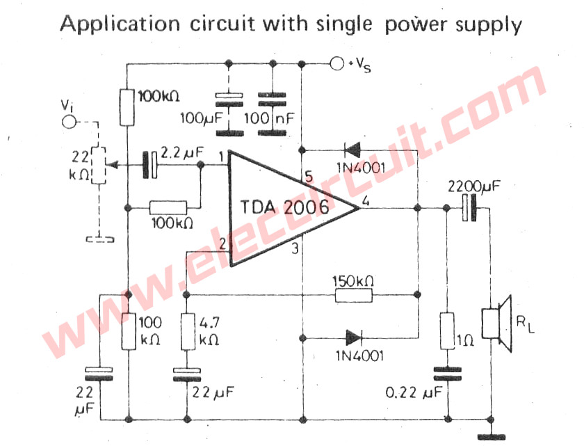 Small Ic Power Amplifier Circuits For Speaker Eleccircuit Com