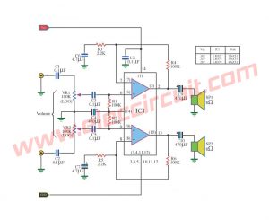 108 Power Amplifier Circuit Diagram With Pcb Layout Eleccircuit Com