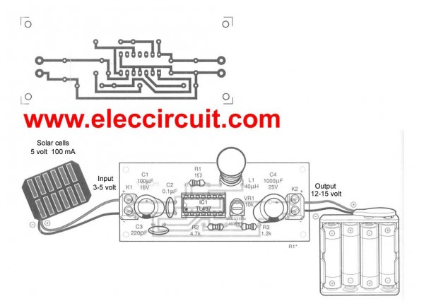 pcb-of-make-solar –aa-battery-charger-by-tl497