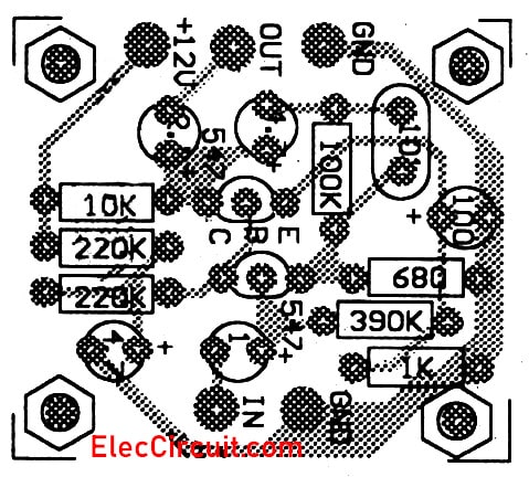 Component layout of two transistor premic dynamic