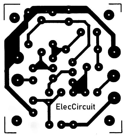 PCB layout of Dynamic premic two transistors