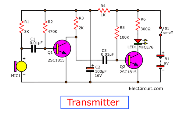 Basic Diy Fiber Optic Intercom Circuit