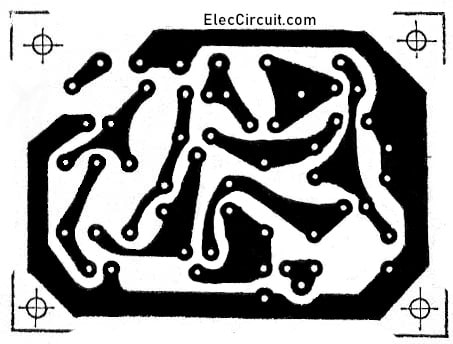 PCB layout of Premic circuit using 2 transistors