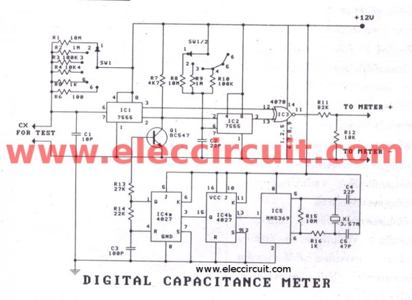 Digital Capacitor Meter Projects Easy