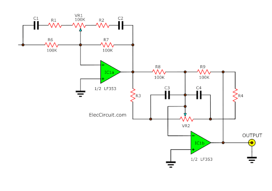 sequential 2 stage tone control avoids-inter action between controls