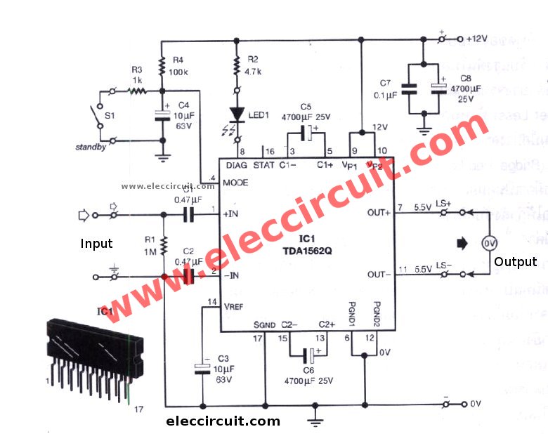 12V Car  Audio  amplifier  circuit  50W 65W with PCB 