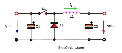 Basic Buck converter circuit diagram