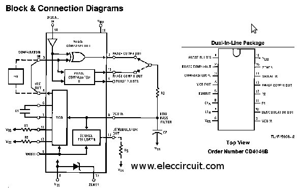 IC 4046 datasheet (phase-locked loop)