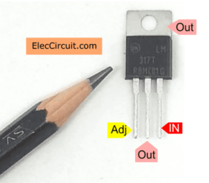 pinout of LM317T on TO-220