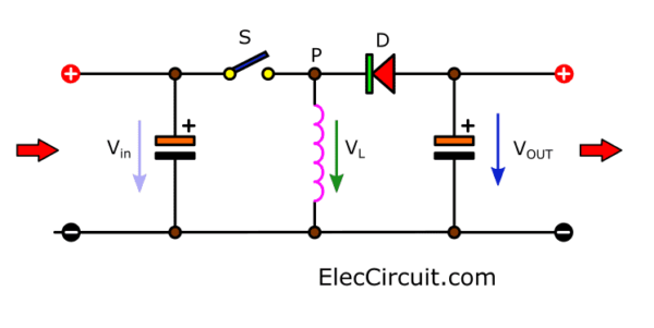 Basic buck boost converter circuit