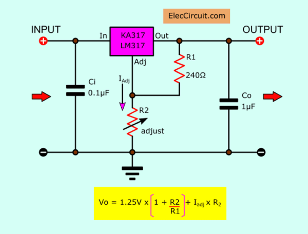 typical application of LM317