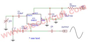 Sine Wave Generator Circuit With Double Balance Mixer IC