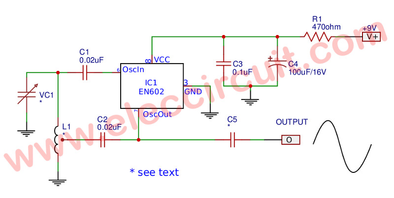 Sine Wave Generator Circuit With Double Balance Mixer IC