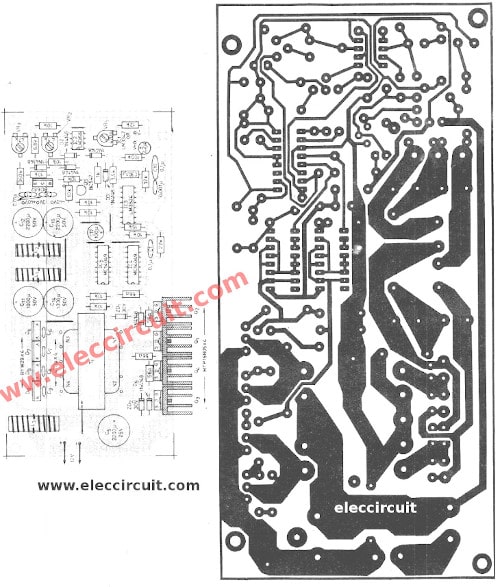 PCB and components layout DC to DC converter 12V to 40V