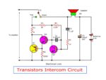transistors intercom circuit
