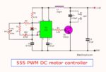 555 PWM DC motor controller circuit