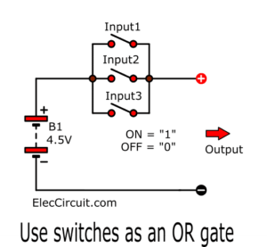 Use switch as an OR gate