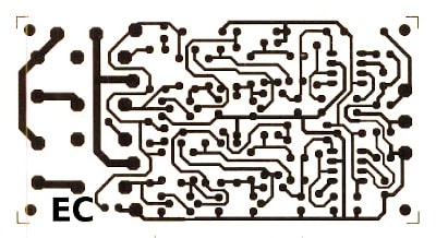 PCB layout Receiver infrared remote control