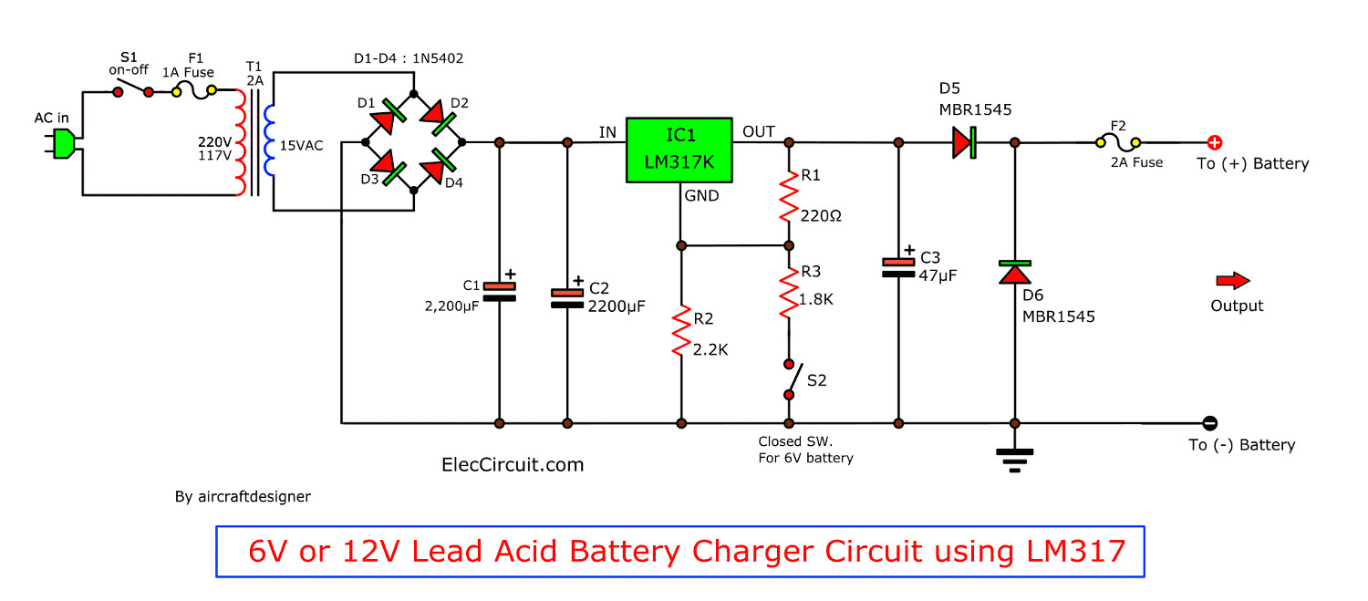 Automatic Battery Charger Circuit