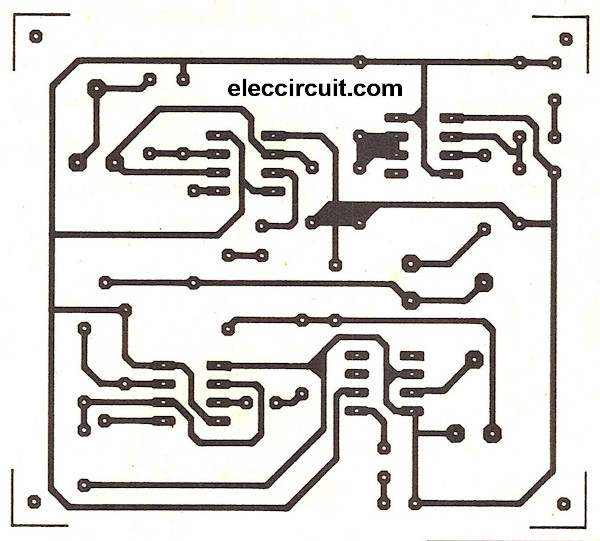 PCB layout 555 donkey sound effect generator