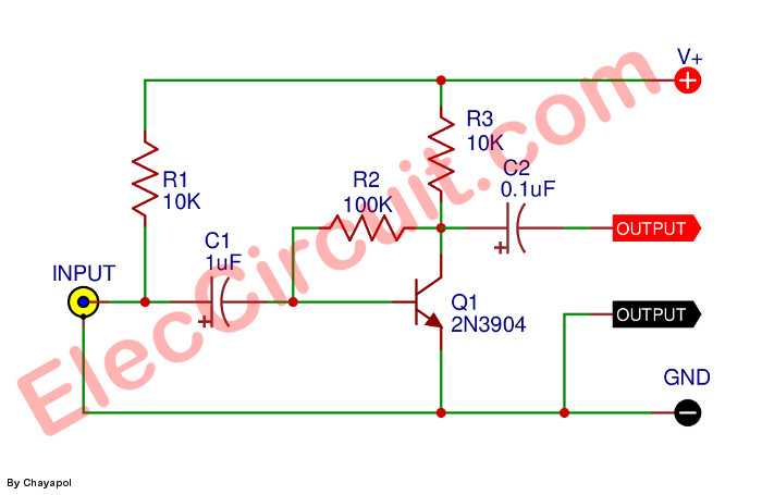 2n3904 transistor schematic for