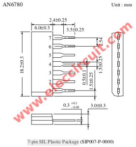 7-pin SIL Plastic Package