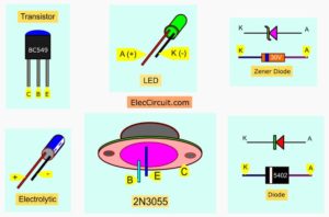 Be careful component pinouts on power supply circuit