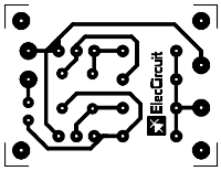 PCB layout of simple signal injector using transistor