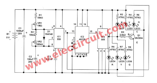 Traffic light circuit