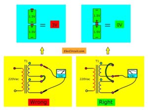 How to check transformer polarity