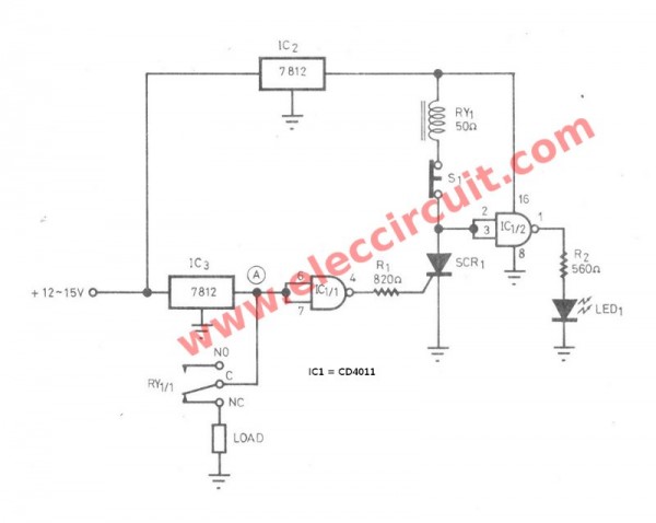 IC regulator protector circuit when load short