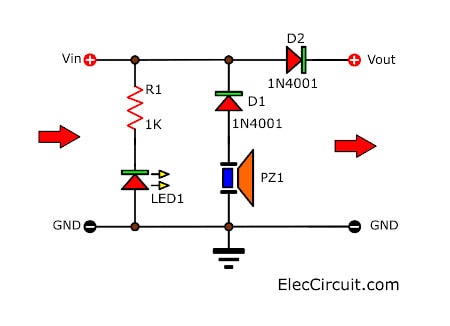 Reverse Polarity alarm circuit