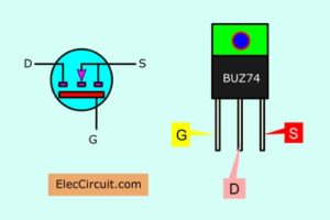 BUZ74 MOSFET pinouts